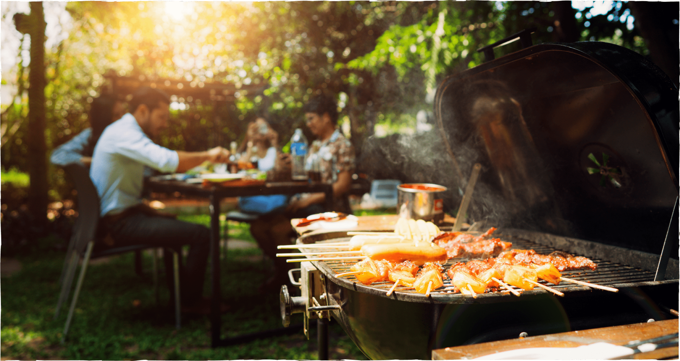 Draußen grillen